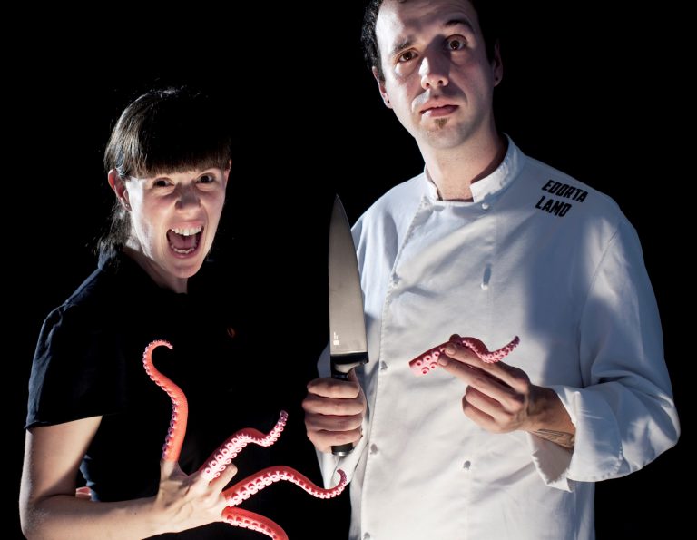 Amaia y Edorta. A Fuego Negro 2016. Donosti.