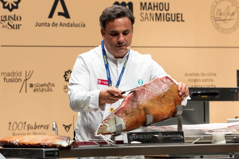 Ángel León y su inaudito "jamón marino". Madrid Fusión 21.