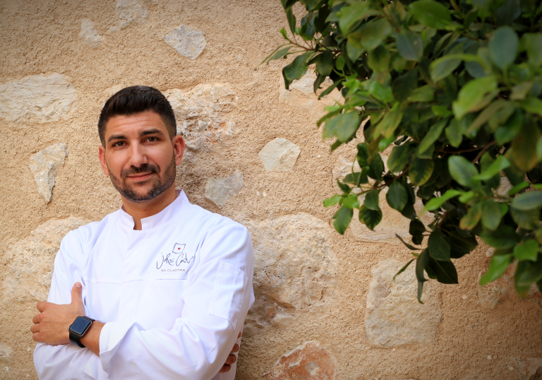 Jordi Cantó, chef del Sa Clastra. Hotel Castell Son Claret. Mallorca.