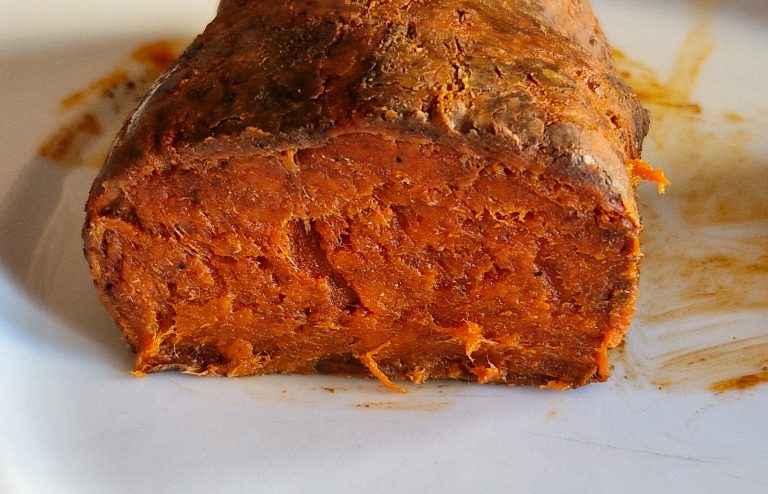 La sobrasada de ochos años de Xesc Reina. Foto: Xavier Agulló.