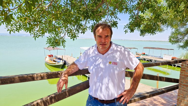 Santos Ruiz en la Albufera de Valencia. Foto: Xavier Agulló.
