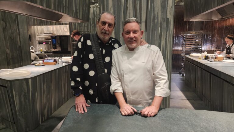 Albert Adrià con Xavier Agulló. Enigma. Barcelona. Foto: Gastrophoto_